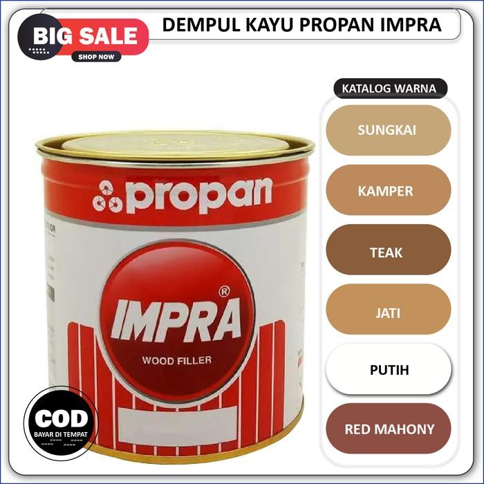 Dempul kayu Pintu Jendela Wood Filler Impra Propan Propan Impra Wood Filler 1 Kg Dempul Putty Kayu