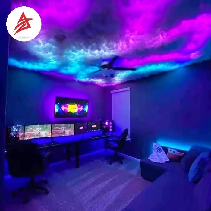 Fullset Led Lampu Awan Running Super Besar Hiasan Atab Kamar *