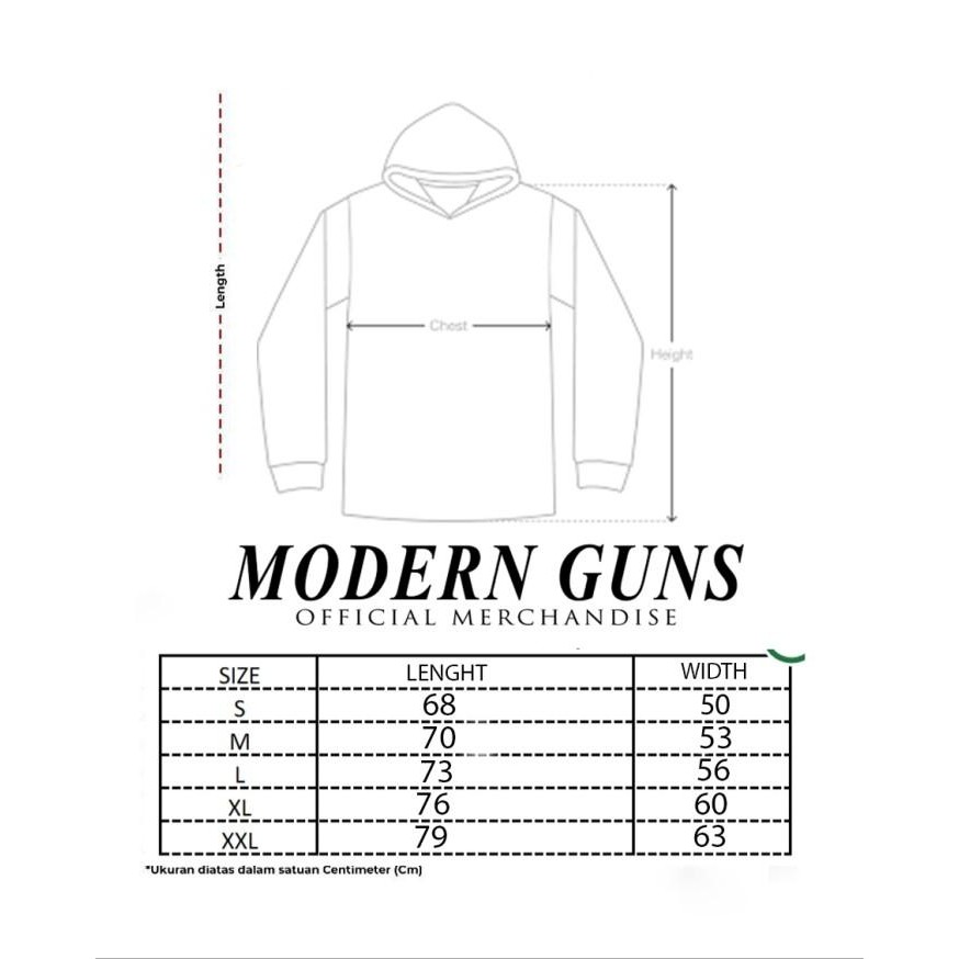 BARU.. MODERN GUNS - PURE LOVE PULLOVER HOODIE BLACK