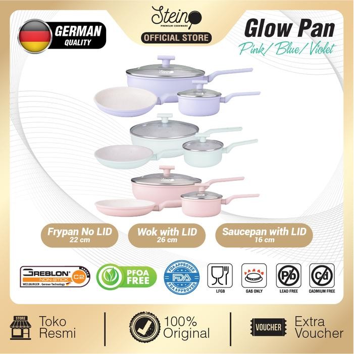 SS- Stein Glowpan Panci Set - (Panci Marble Set 6 Lapisan)