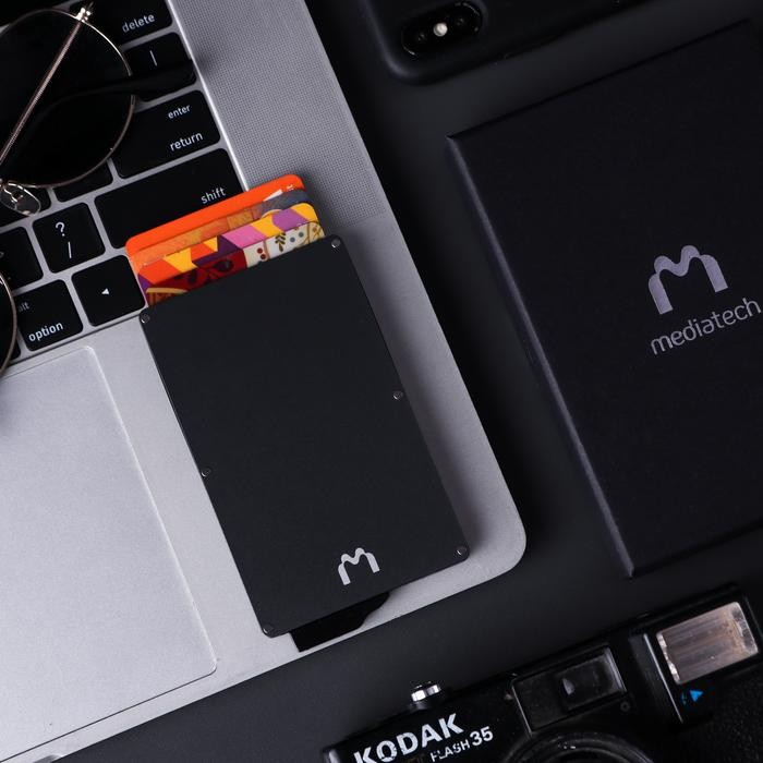 SendToday- Mediatech Rfid Alumunium Card Holder Blocking - Dompet Kartu Rfid