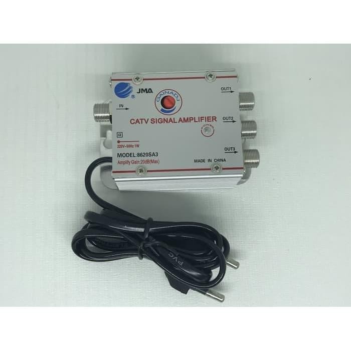SendToday- Catv Signal Amplifier Jma 3 Way Penguat Sinyal Tv Original
