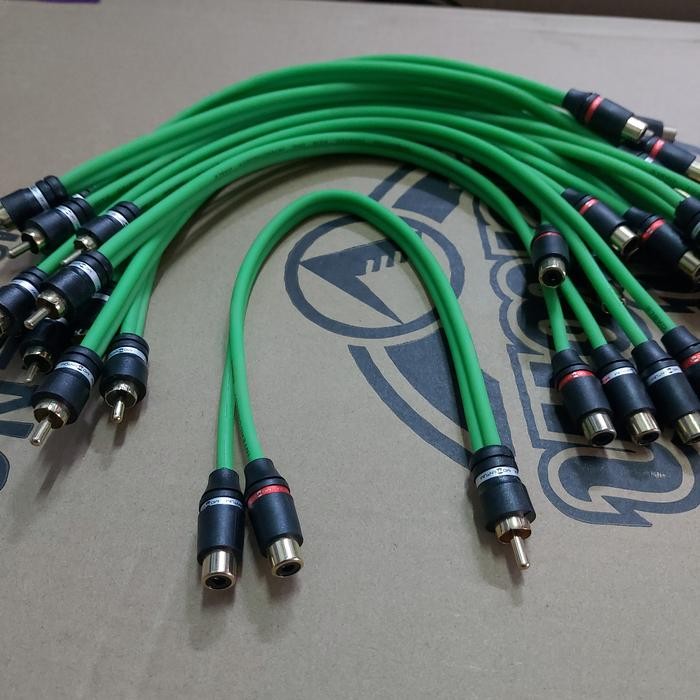 SendToday- Kabel Rca Cabang Y ( 1 Rca Male To 2 Rca Female)