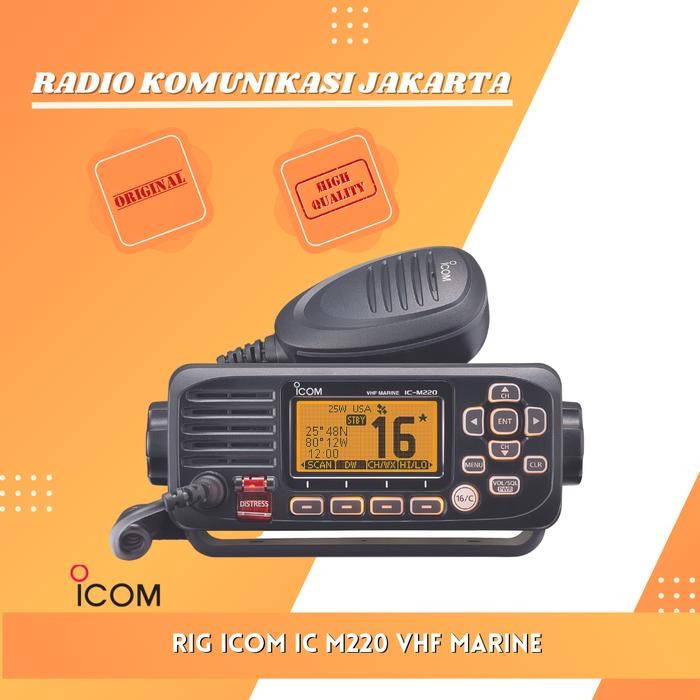 SendToday- Original Ori Radio Rig Vhf Marine Icom Ic M220 Icm220 Pengganti M200