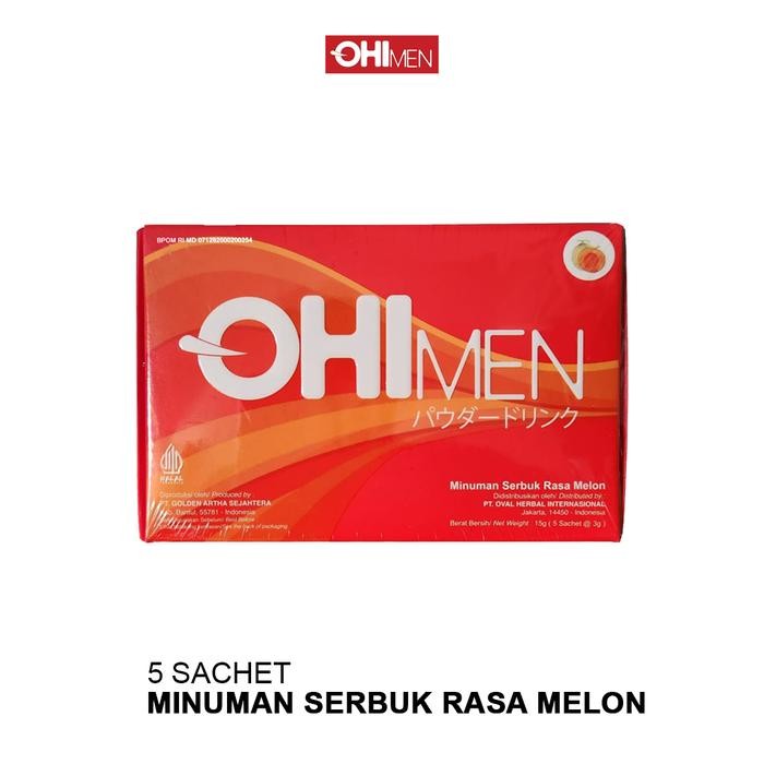terjaminDiKita- OHImen Minuman Serbuk Suplemen Stamina Pria Rasa Apel OHI Men Original BPOM Penambah