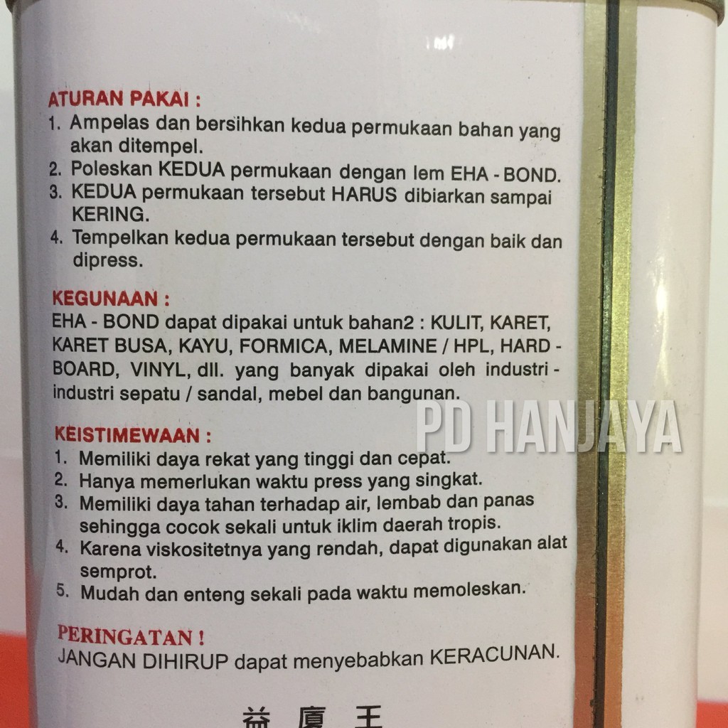 

Lem Eha Bond Klebstoff galon