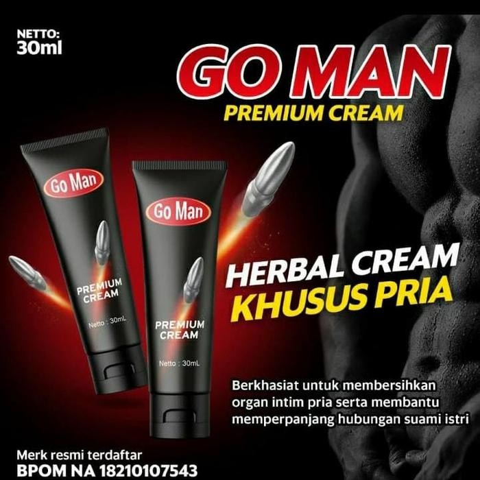 terjaminDiKita- GO MAN CREAM original stamina Pengganti cream mahabah