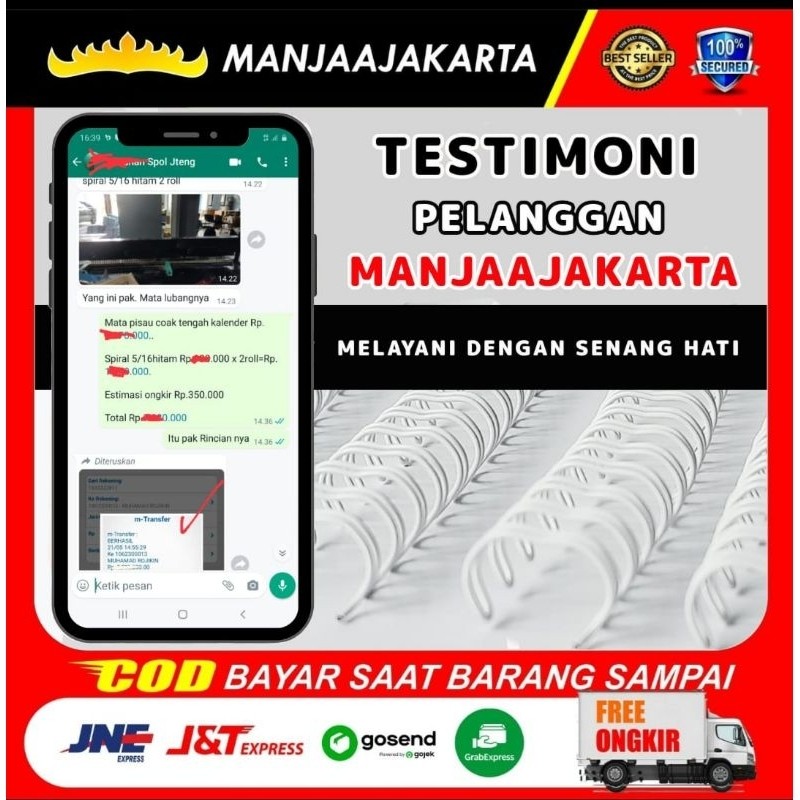 

Kawat Spiral 1/2putih A4 Ring Kawat 8 A4 Spiral Kawat Jilid Buku Wire book Kawat Jilid Spiral Kawat