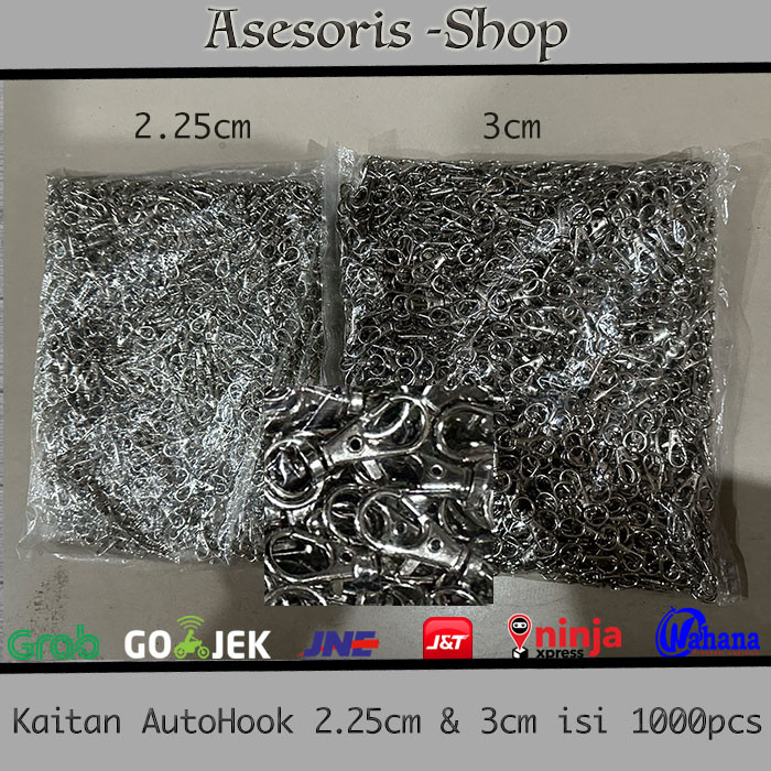 

Kaitan Auto Hook Tas Auto Hook Id isi 1 pcs uk. 2.25cm 3cm