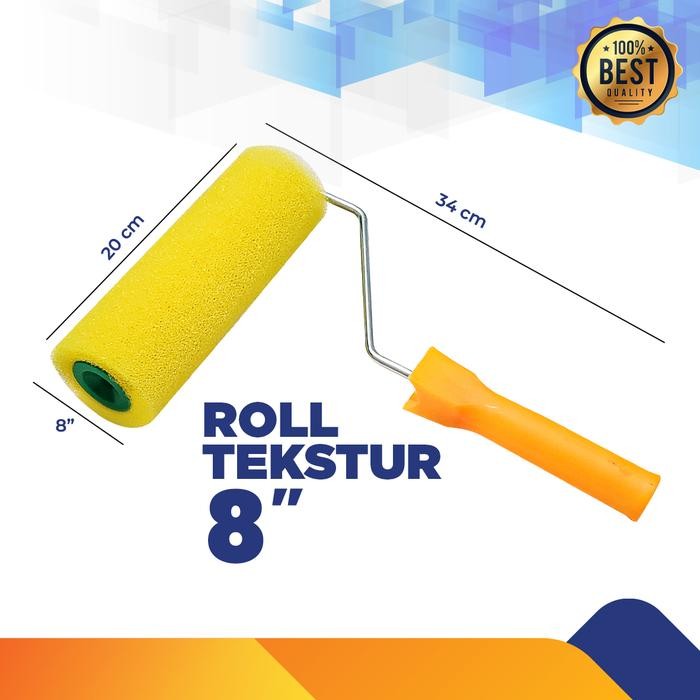 Roll Cat Tekstur Ukuran 8 Inci Alat Khusus Roll Cat Tekstur Murah