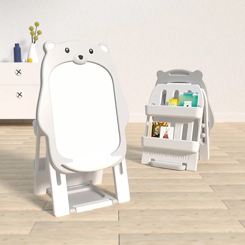 

DUO Bear white board and rack/papan tulis untuk anak