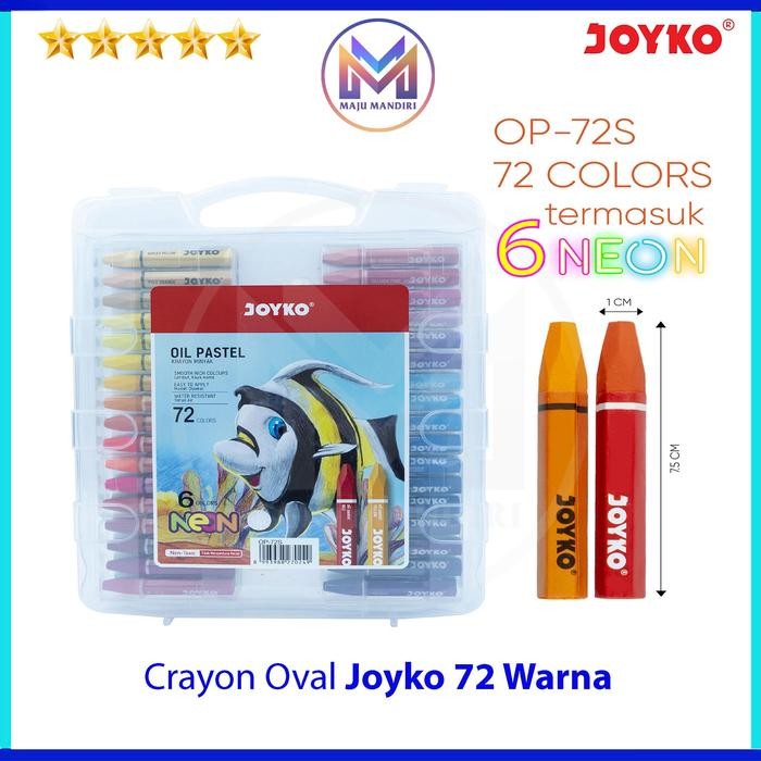 

Crayon Joyko Isi 72 Warna / Krayon OP-72s Neon Colours
