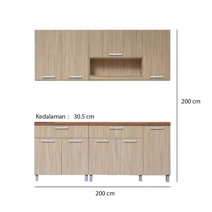 KITCHEN SET ATAS KITCHEN SET BAWAH RAK PIRING KITCHEN SET 3 PINTU