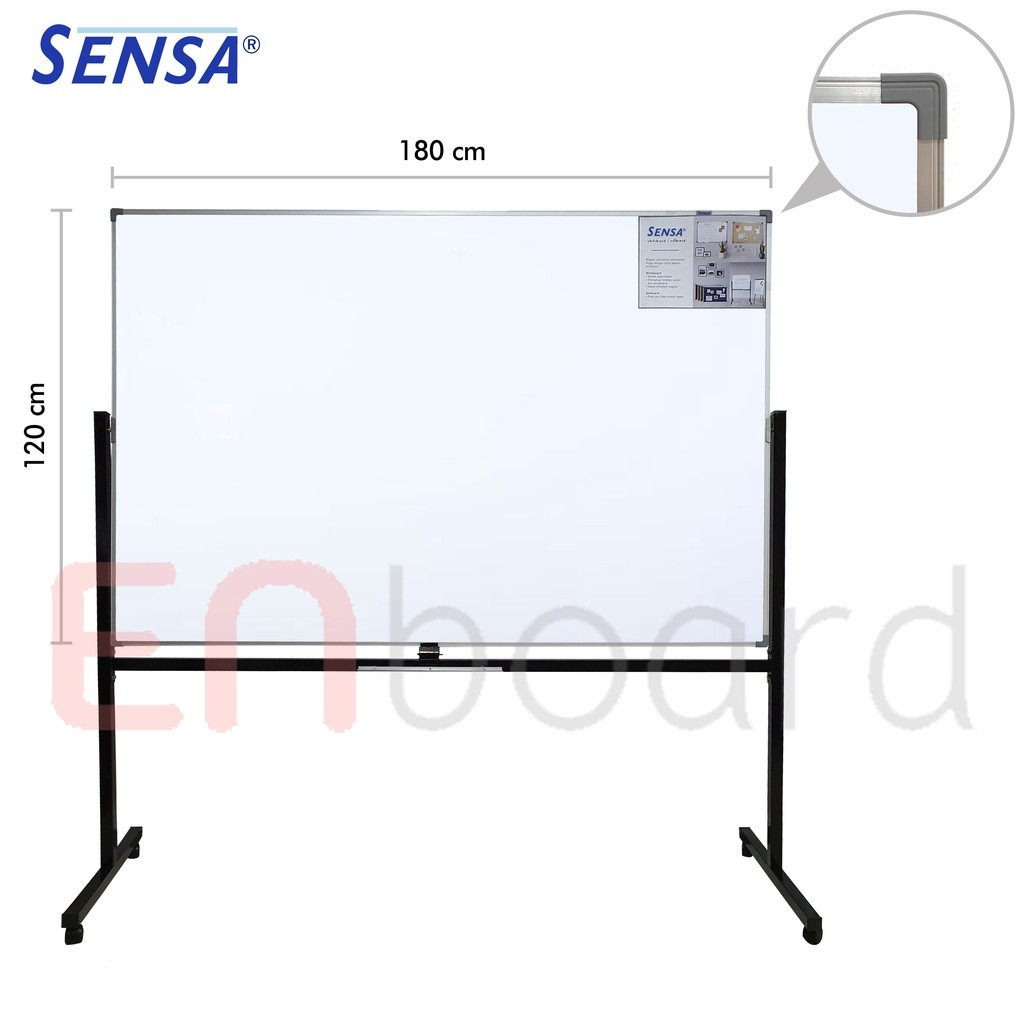 

Papan Tulis Whiteboard / White Board Standing Single Face Sensa 120 x 180 cm
