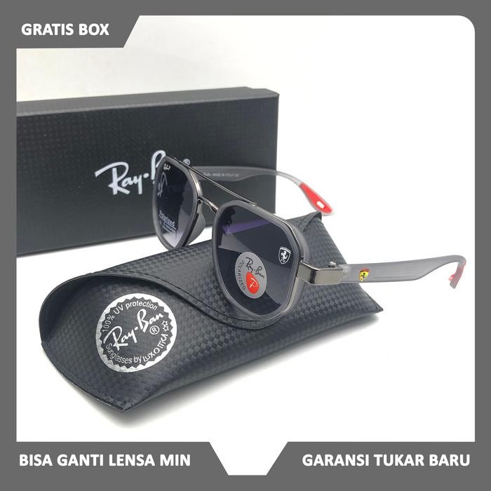 new kacamata hitam sangglass rayban006 ferrari 3675 / kacamata hitam polarized / kacamat pria /