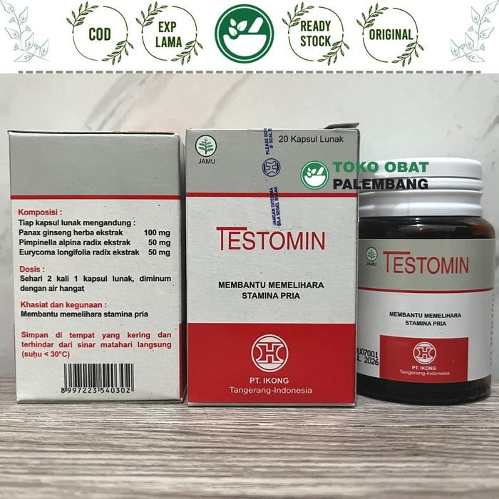 PvTerjamin- TESTOMIN H3 20 KAPSUL LUNAK STAMINA PRIA PT IKONG