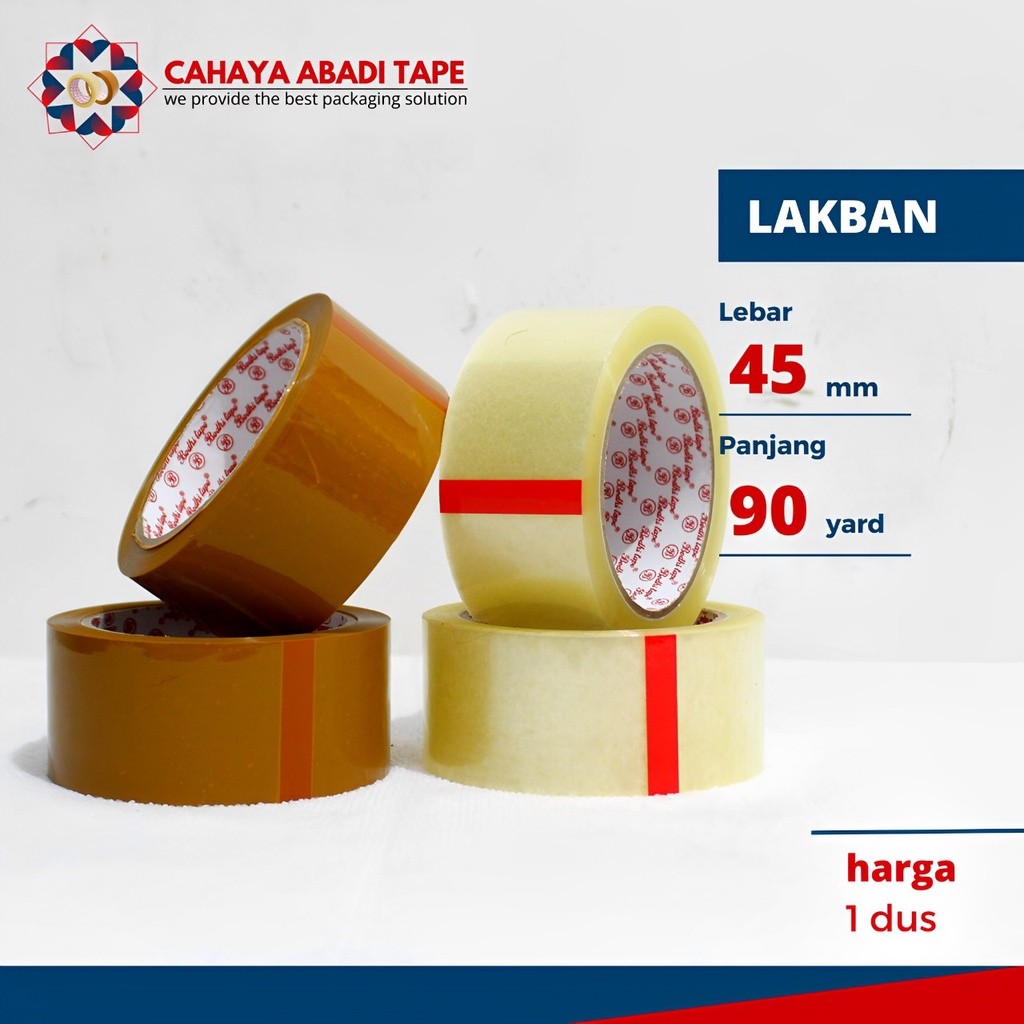 

LAKBAN BENING BODHI 45MM X 90 YARD PER DUS TERMURAH