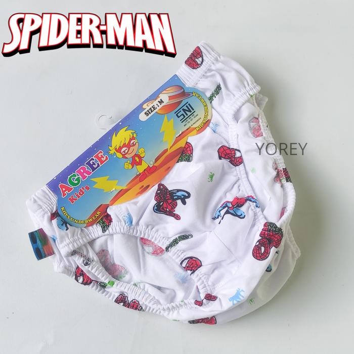 CuteKids- Celana Dalam Agree Kids Motif Spiderman Celana Dalam Anak Laki-Laki Cd Agree Kids