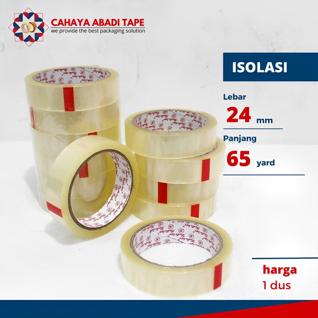 

ISOLASI BODHI 12/24MM X 65YARD TERMURAH PER DUS KHUSUS /