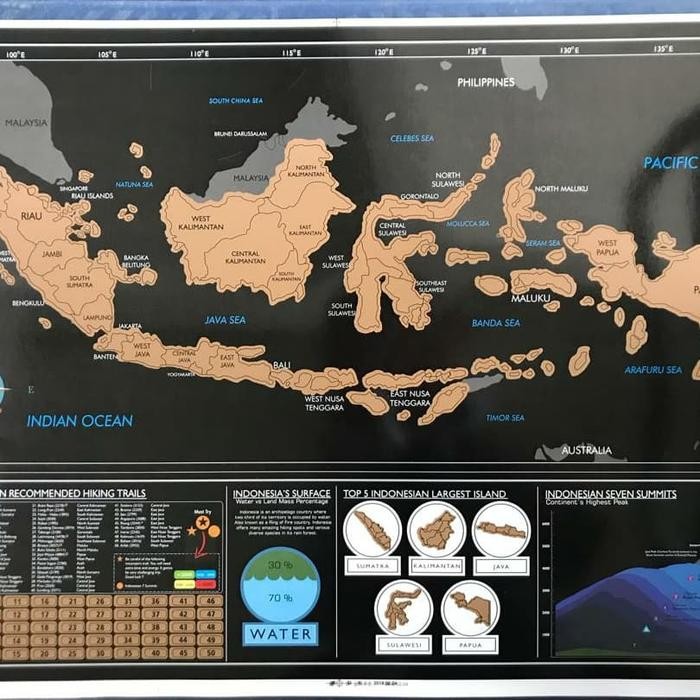 

Ready- Scratch Map Indonesia