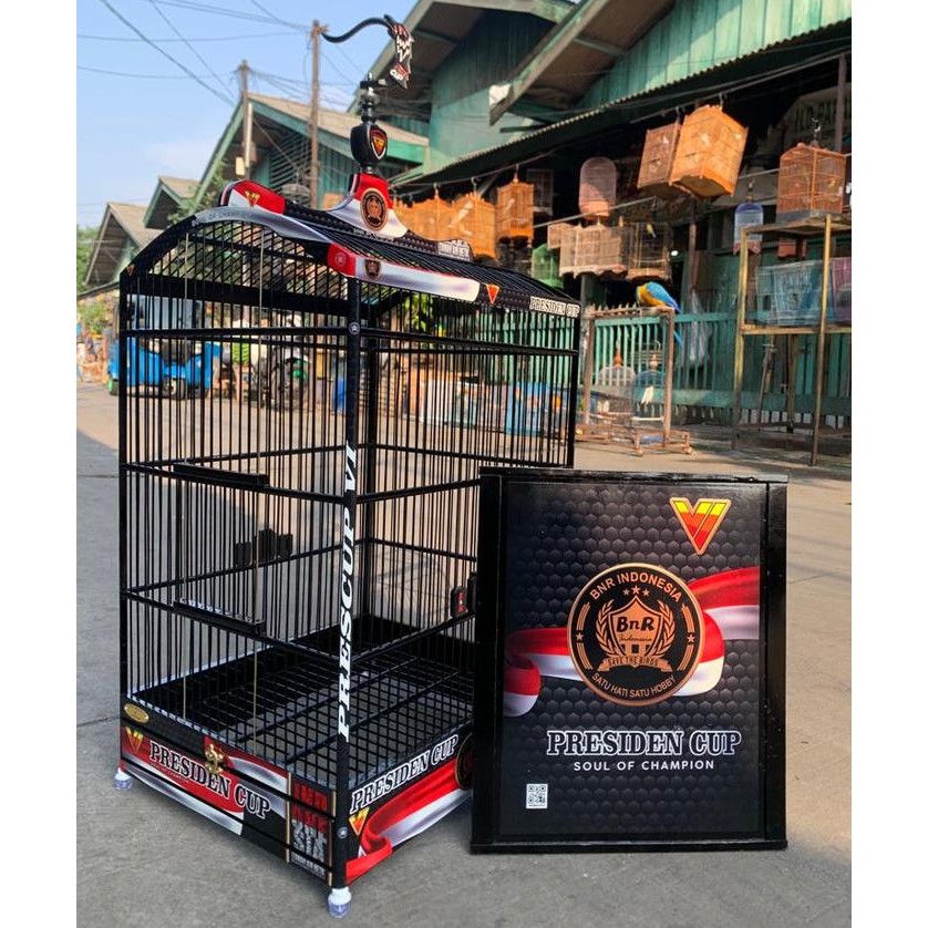 SANGKAR KANDANG KOTAK BNR DECAL PRESIDEN CUP NO 1 & 2 terbaru