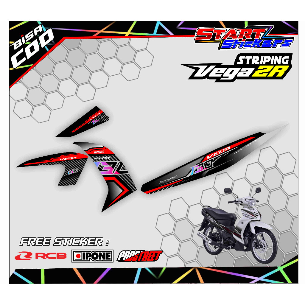 STRIPING VARIASI LIST MOTOR YAMAHA VEGA ZR / STIKER VARIASI MOTOR VEGA ZR