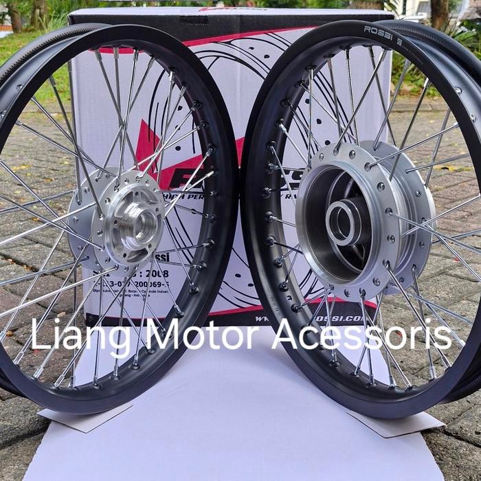 Sepaket Velg Tromol Model Original Set Jari2 - Honda Supra X 100/110cc/Supra Fit Lama