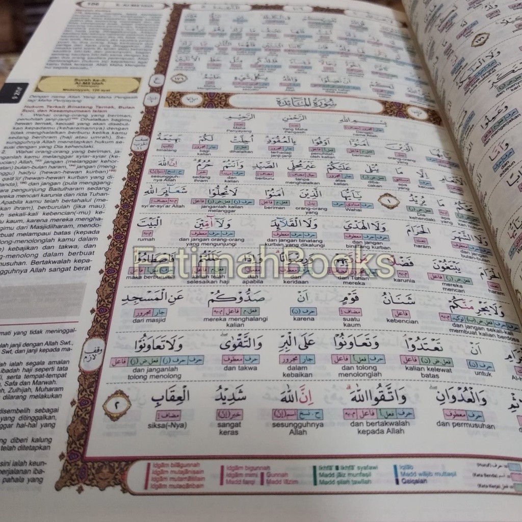 Alquran I'rab - I'rob A5, Alquran Nahwu Shorof Terjemah Per Kata Tajwid