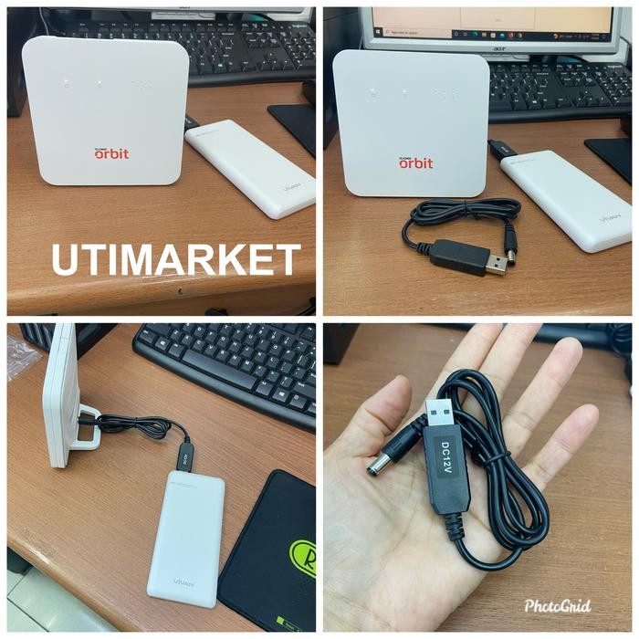 KABEL STEP UP 5V TO 12V KABEL POWER ROUTER ORBIT STAR TO POWER BANK