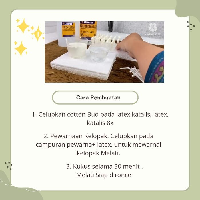 Querca Latex. Bahan Melati Karet Premium. Paket Smart Ronce Melati