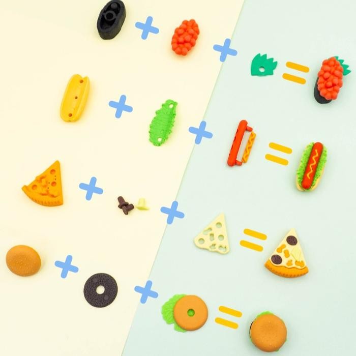 

ID PENGHAPUS KARAKTER BENTUK MAKANAN FOOD ERASER SENSORY PLAY MAINAN ANAK STATIONERY