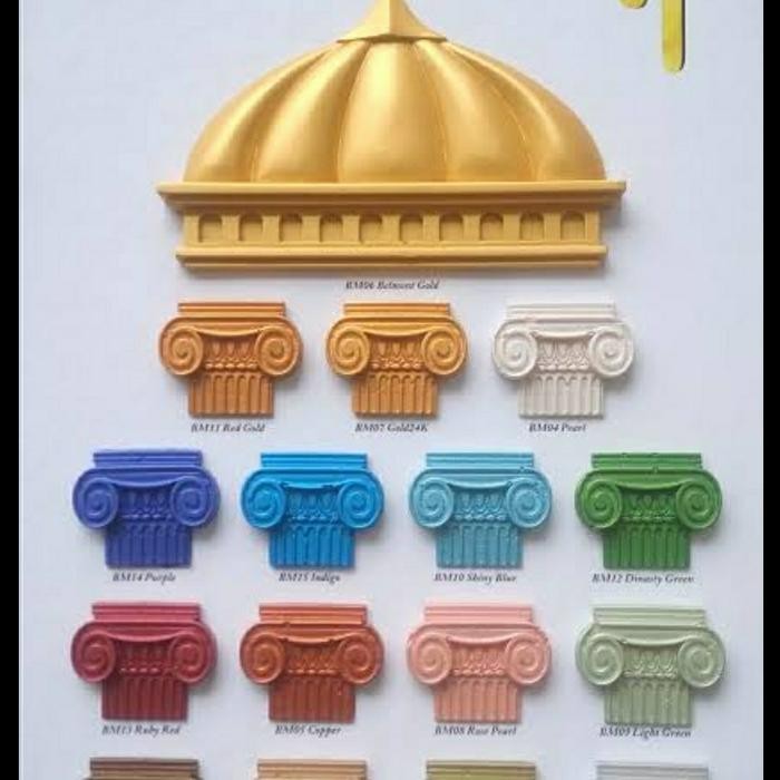 Lilissto Shop Belmont Metallic Paint 1L (Cat Tembok Metalik/Cat Tembok Emas)