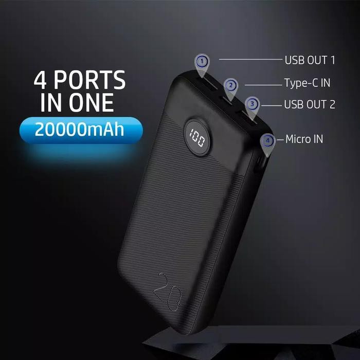 Powerbank Mofit M29 20000 Mah Fast Charge 2.4A