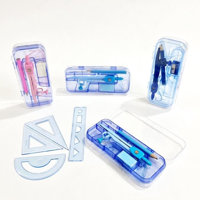 

ID UF JANGKA XBS-5001 SET 7 / JANGKA SEKOLAH / MATH SET/COMPASS ALAT PENGGARIS