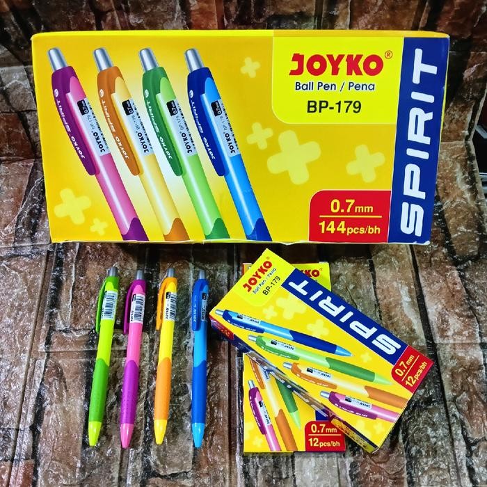 

ID PENA BOLA JOYKO SPIRIT BP-179 0,7MM - 12 PCS - STATIONERY TINTA