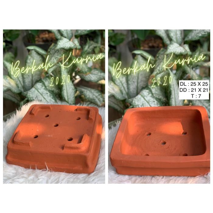 Thinkerbelllll Pot Teracotta Bonsai Pot Tanah Liat Bonsai Pot Gerabah Bonsai
