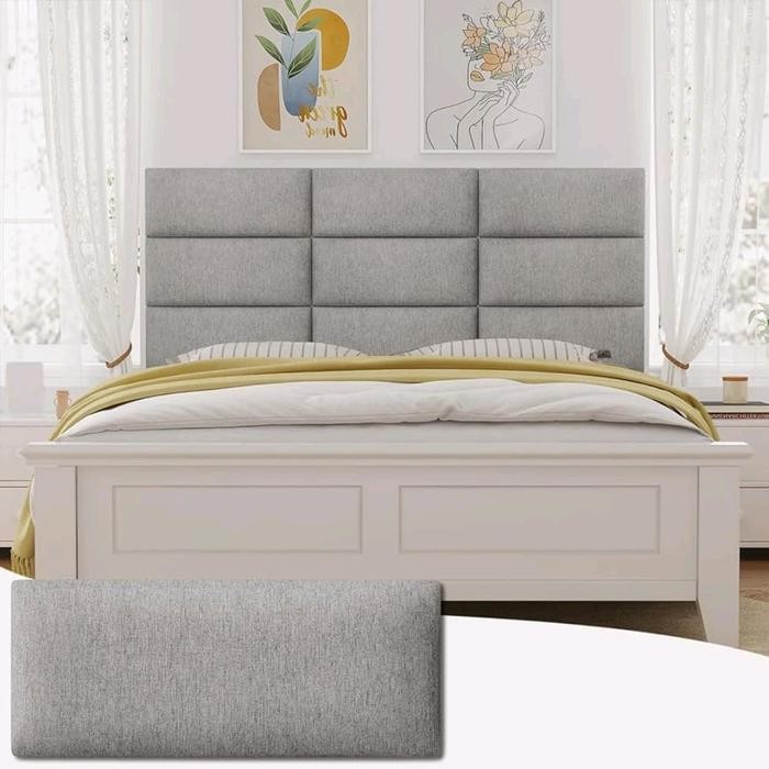 KiMO headboard 20x50 - sandaran kepala tempat tidur aesthetic - headboard tempel - headboard wall