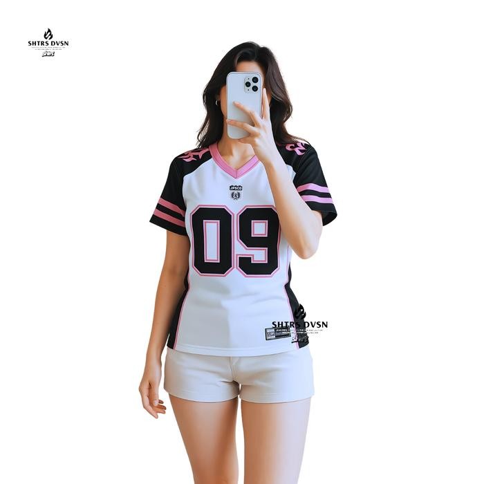 ASLI Baju Jersey Cewek Aesthetic Warna Pink - Jersey Rug Hockey Vintage Pakaian OlahSport Futsal