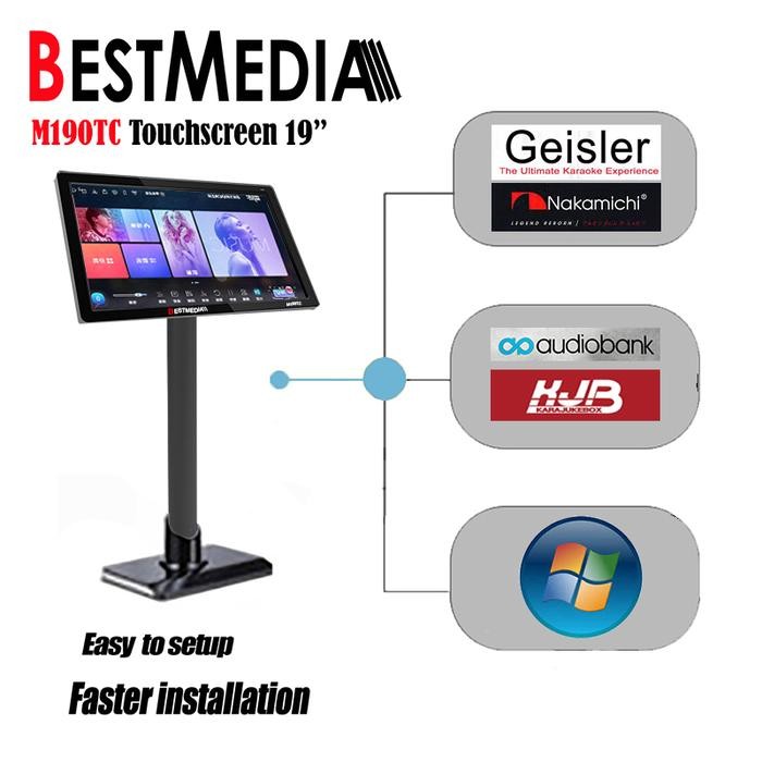 Bestmedia M190Tc Touchscreen Monitor 19" Lcd Layar Sentuh Pc Karaoke