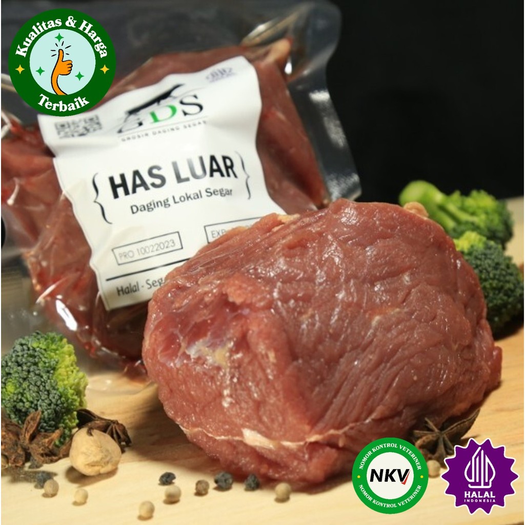 

Daging Has Luar Tidak Beku 250 gram
