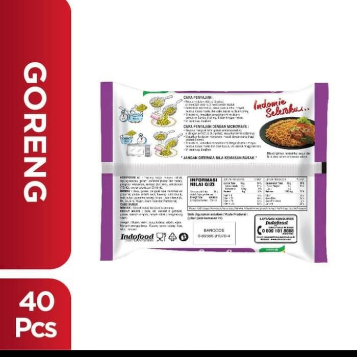 

INDOMIE GORENG RENDANG 91 GR PAKET PROMO MURAH (ISI 5 PCS) MIE INSTAN