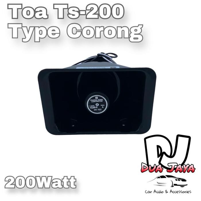 Murah Toa Polisi Mobil Federal Signal Corporation Ts 200 Black Universal