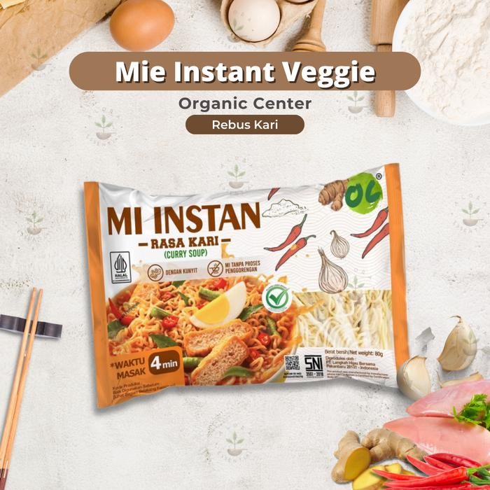 

ORGANIC CENTER MIE INSTAN KARI AYAM 100GR NON MSG - VEGGIE NOODLE