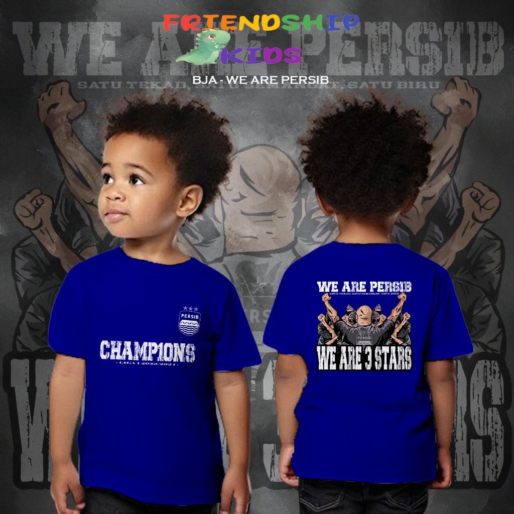 Baju Distro Anak 1 - 12 Tahun Kaos Anak Persib Bandung Juara