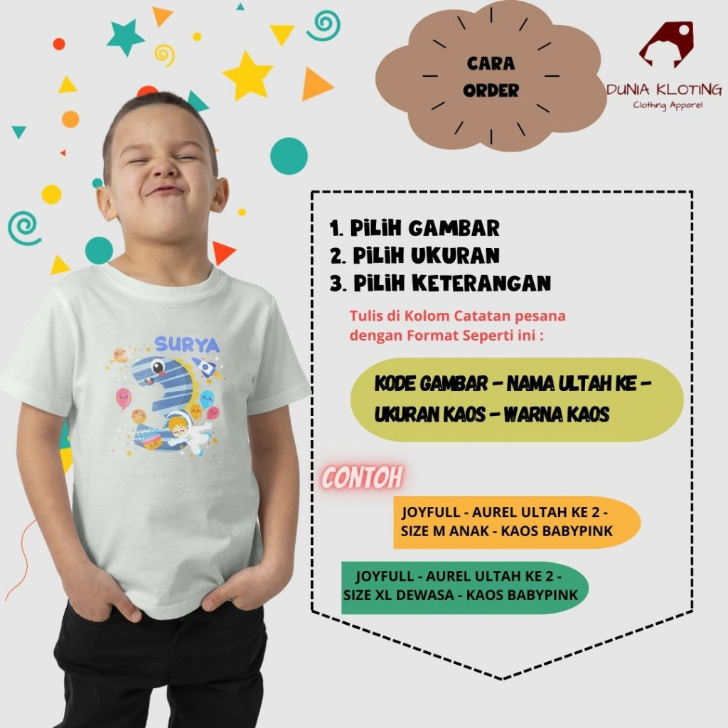 Free Nama Kaos Ulang Tahun Couple Family / Baju Ulang Tahun Anak Keluarga