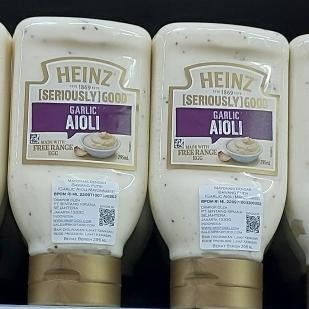 

Kualitas No1 Heinz Garlic Aioli 295 Ml Sauce Saus