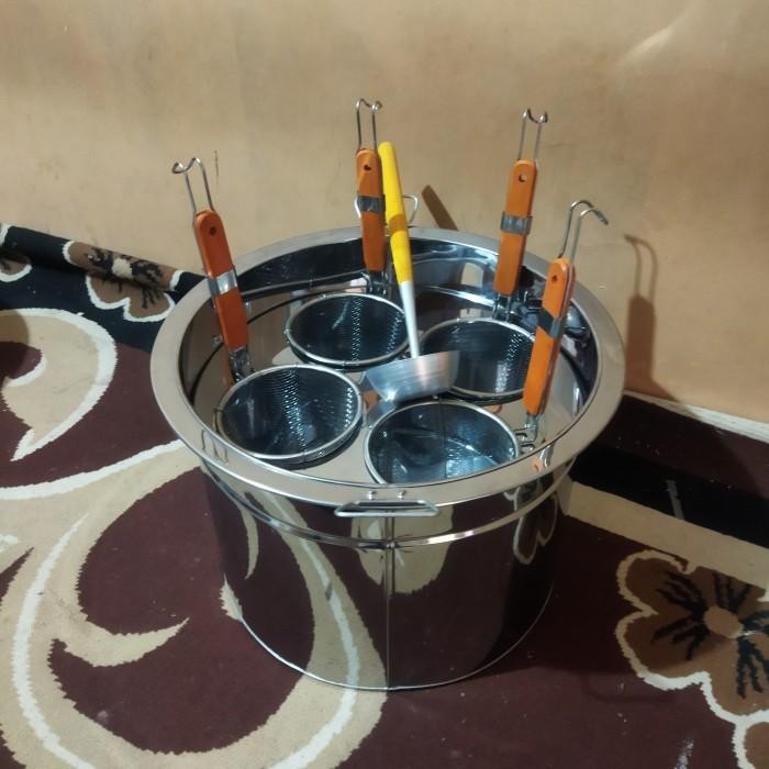 

Best Seller Panci Mie Ayam Bakso Stainless/Dandang Mie Kocok 4 Lubang - Tanpa Saringan Dandang Kuah