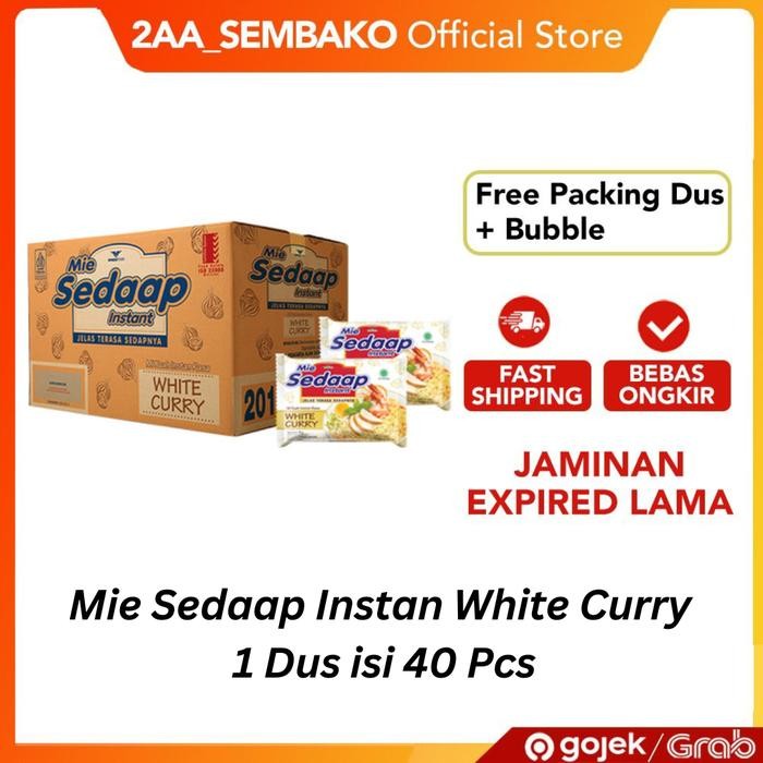 

Promo Terbatas Mie Sedaap Instan White Curry 1 Dus Isi 40 Pcs