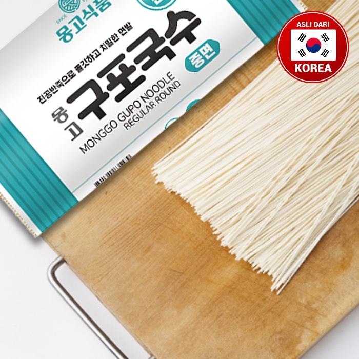 

Best Seller Monggo Gupo Noodle Regular Round - Kupo Guksu - Mi Kering Gandum Korea 1.4Kg