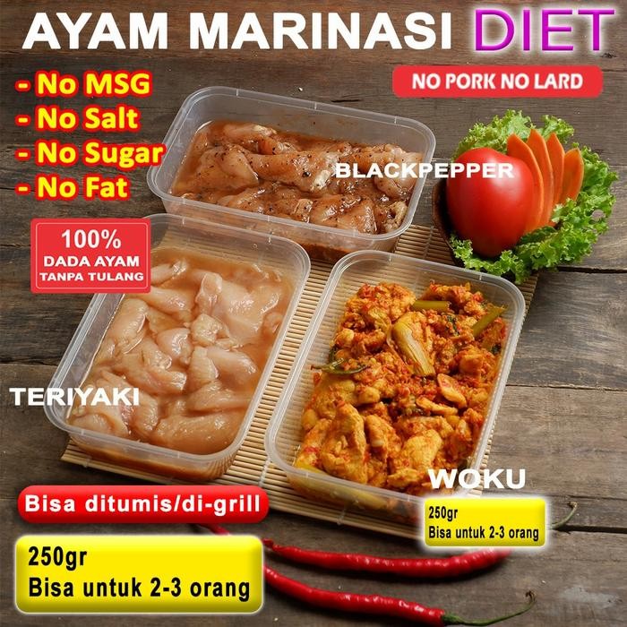 

BeliSkrg,KirimHariini- Daging Ayam Marinasi Diet (Frozen)